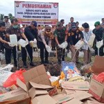 Polres Maluku Tengah Musnahkan Ratusan Liter Miras, Komitmen Berantas Peredaran Ilegal