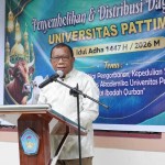 Rektor Unpatti Ajak Civitas Perkuat Kepedulian Sosial di Hari Idul Adha