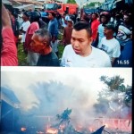 Api Mengamuk di Pasar Piru, Enam Los Ludes Terbakar, Seluruh pajangan Pedagang Hangus