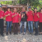 Bulan Bakti Bung Karno, PDI Perjuangan SBB Tanam Pohon Cemara dan Berbagi Kasih kepada Kader Senior